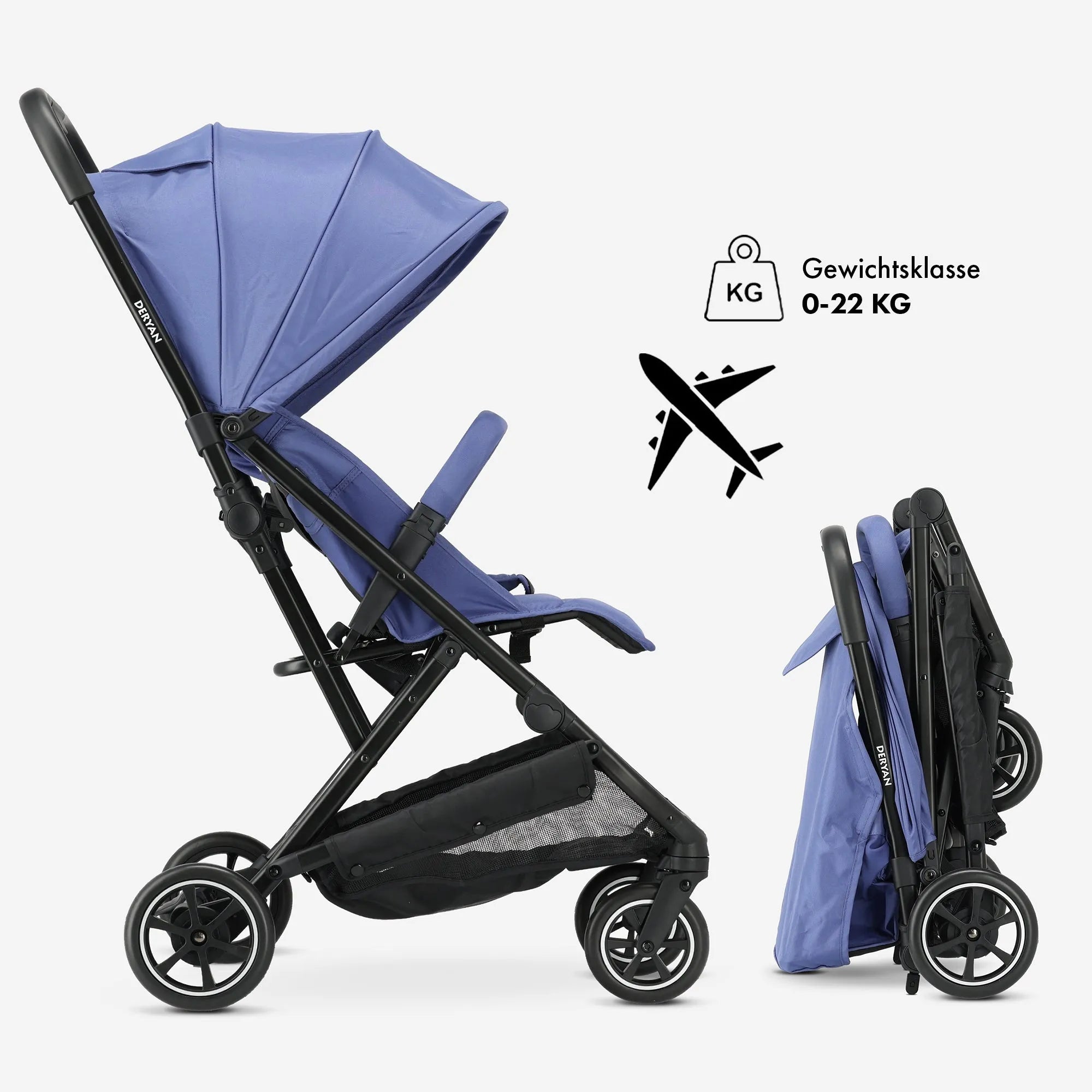 Passeggino leggero Luxe Easy - Blu