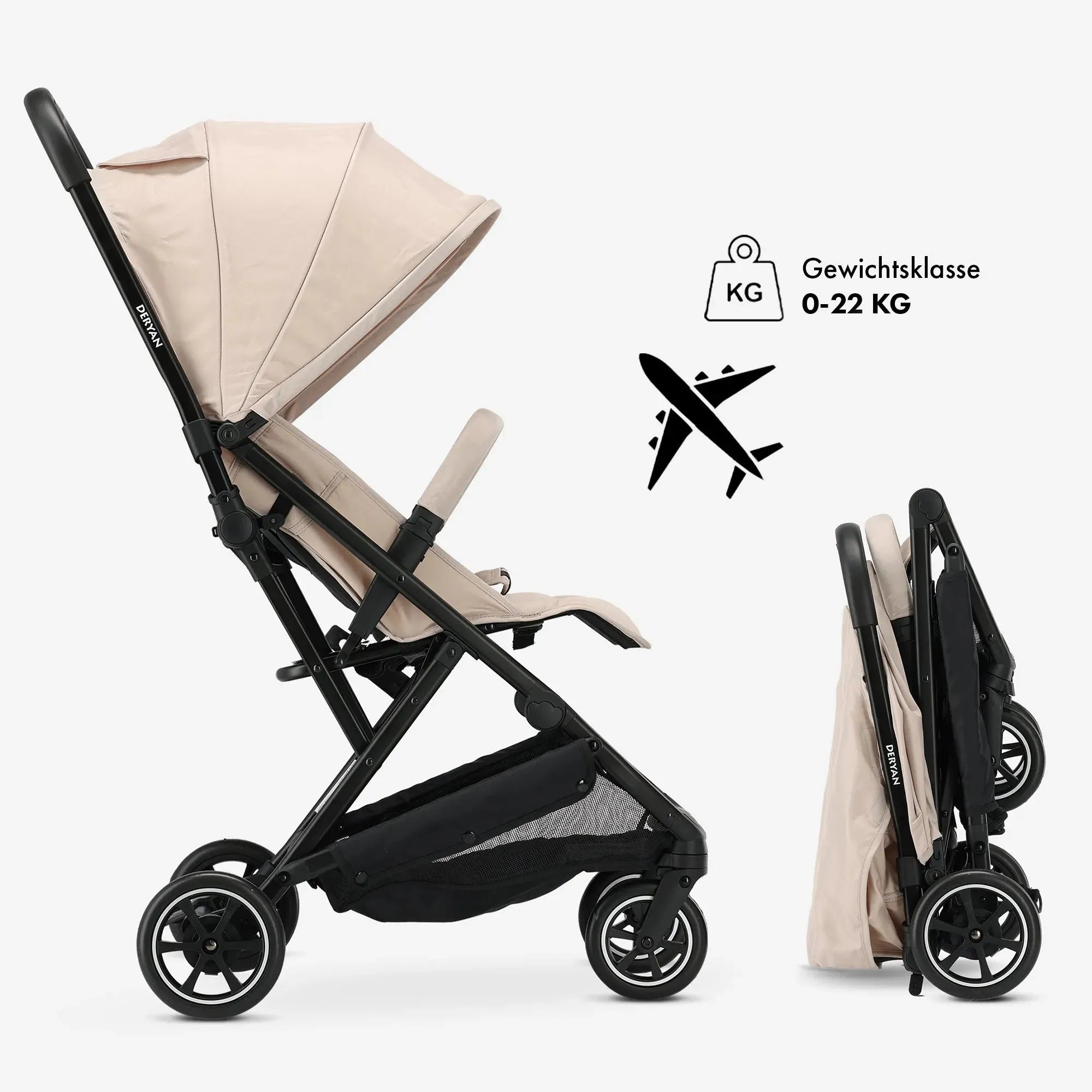 Passeggino leggero Luxe Easy - Taupe