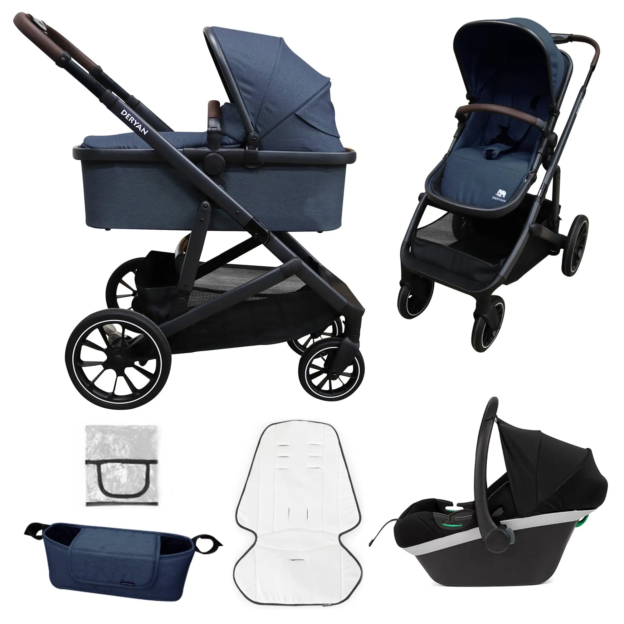 EVY V2 Passeggino 3 in 1 Navy