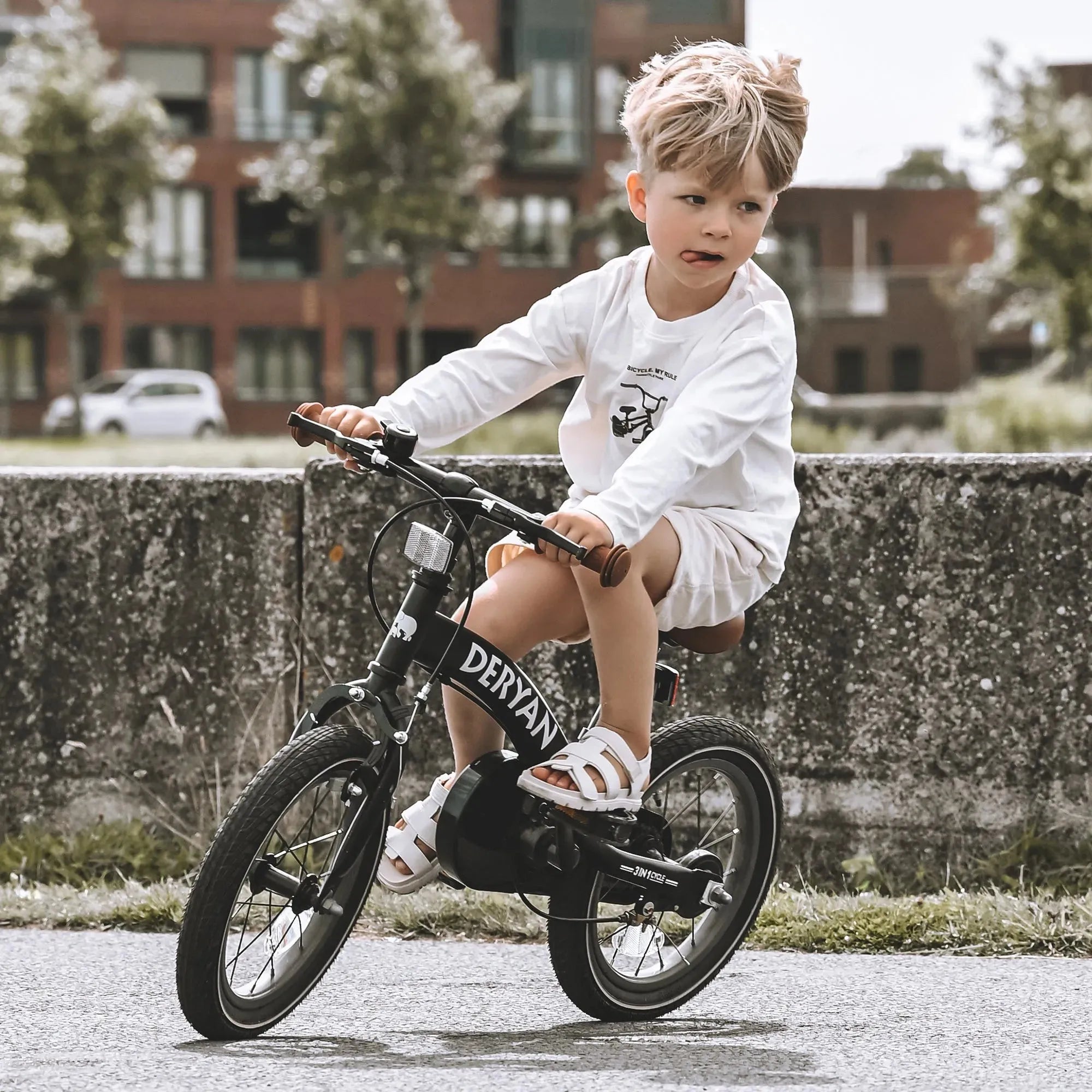 Bicicletta di lusso per bambini da 14 pollici - 3 in 1 - balance bike