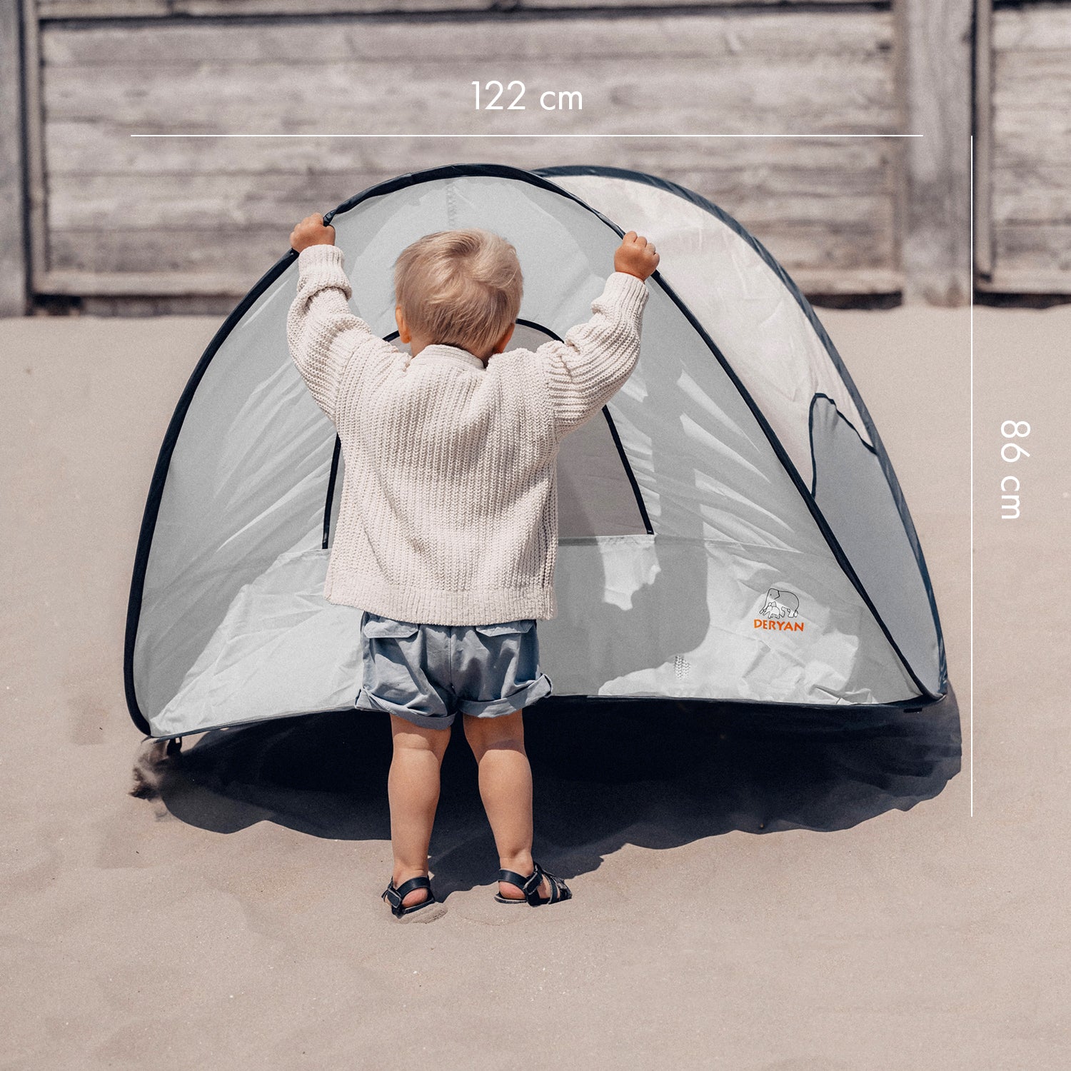 Tenda da spiaggia Argento