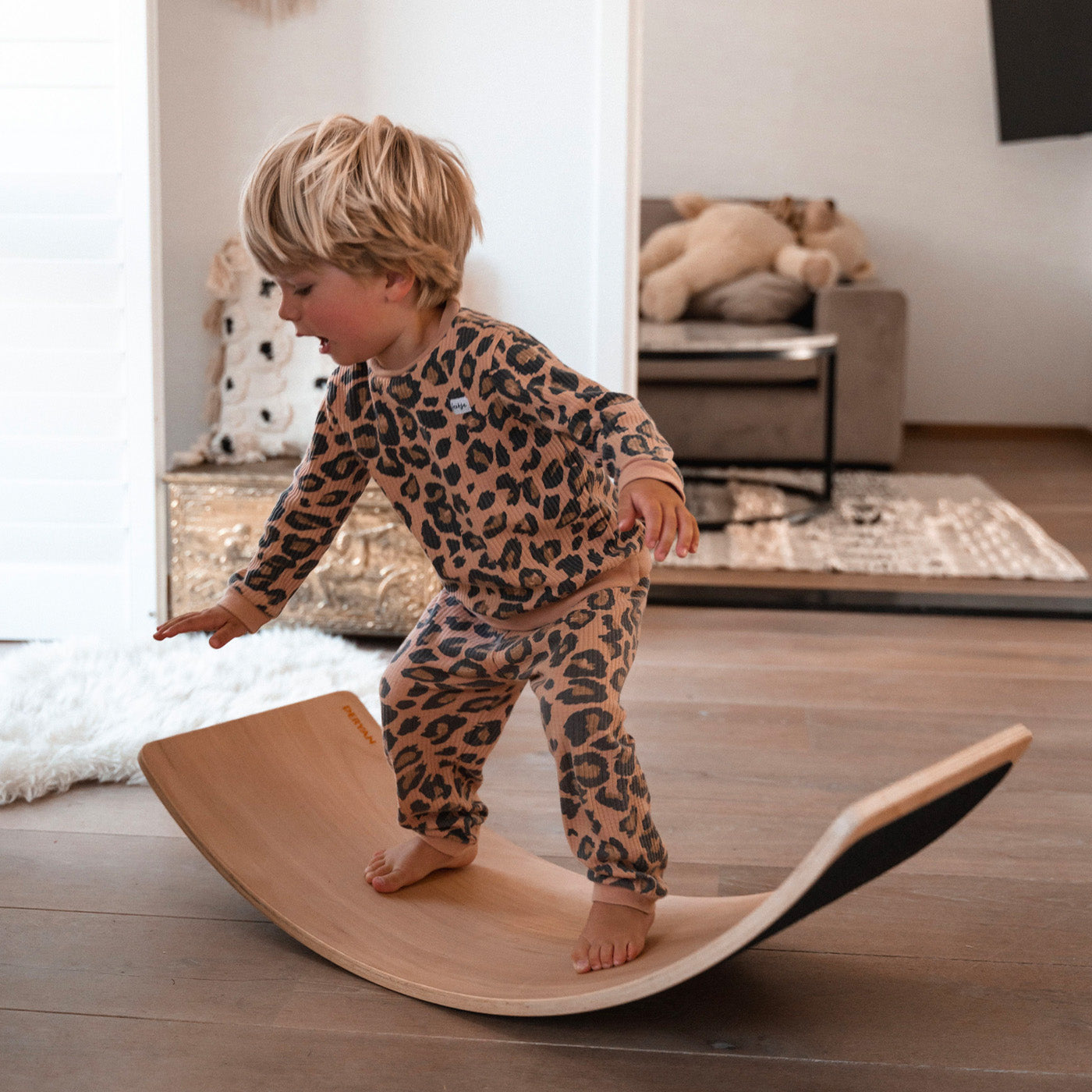 Piano di equilibrio in legno 80 cm