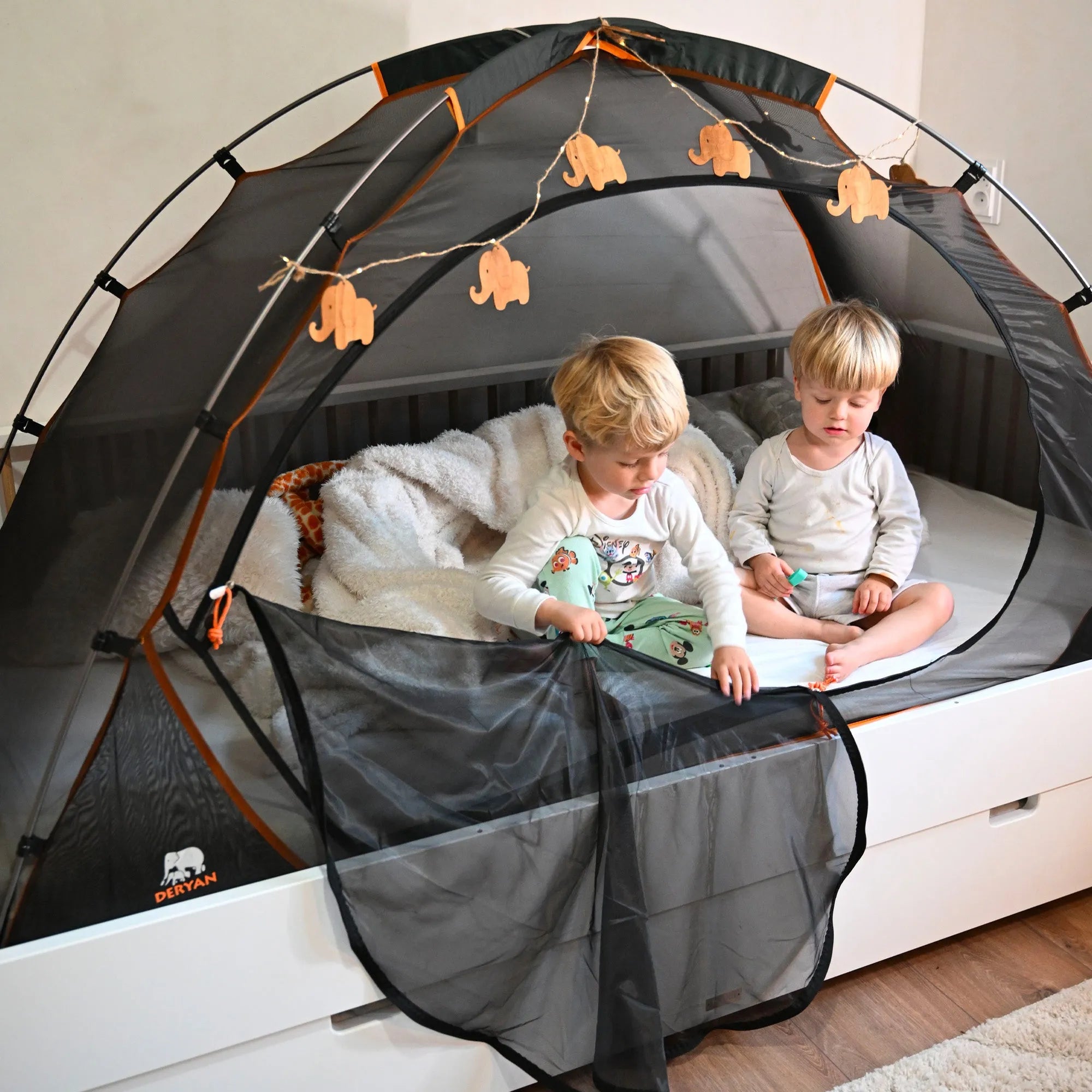 Tenda da letto nera 200x90 cm