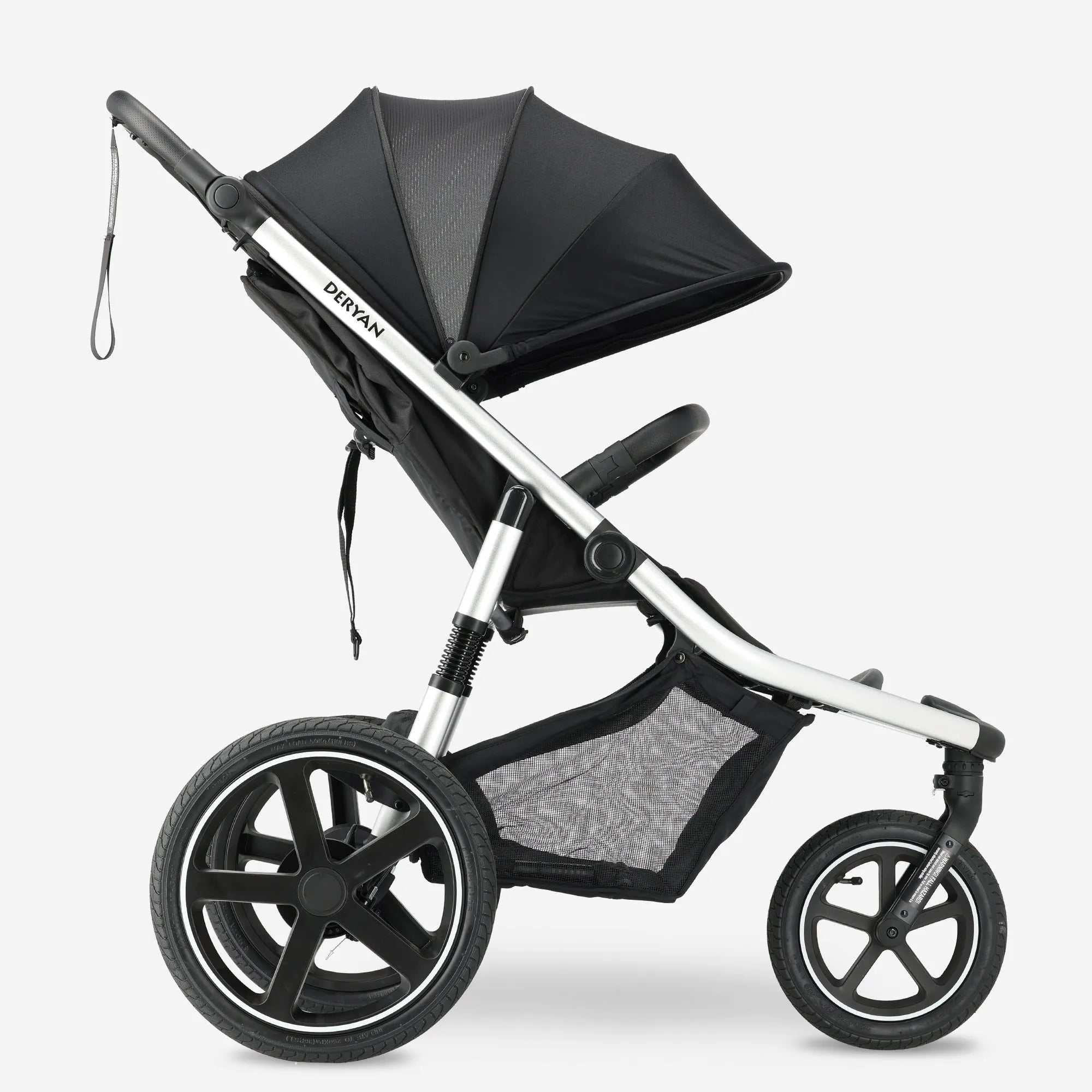 Passeggino Bolt con telaio in alluminio nero